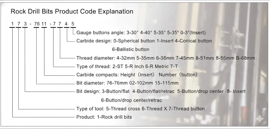 Brocas para roca Código de producto